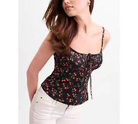Guess Women's Marilyn Sweetheart Neck Bustier Top