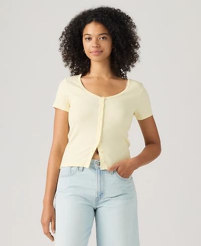 Levi's Women's Austen Button-Up Short-Sleeve Top