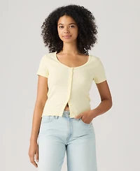 Levi's Women's Austen Button-Up Short-Sleeve Top