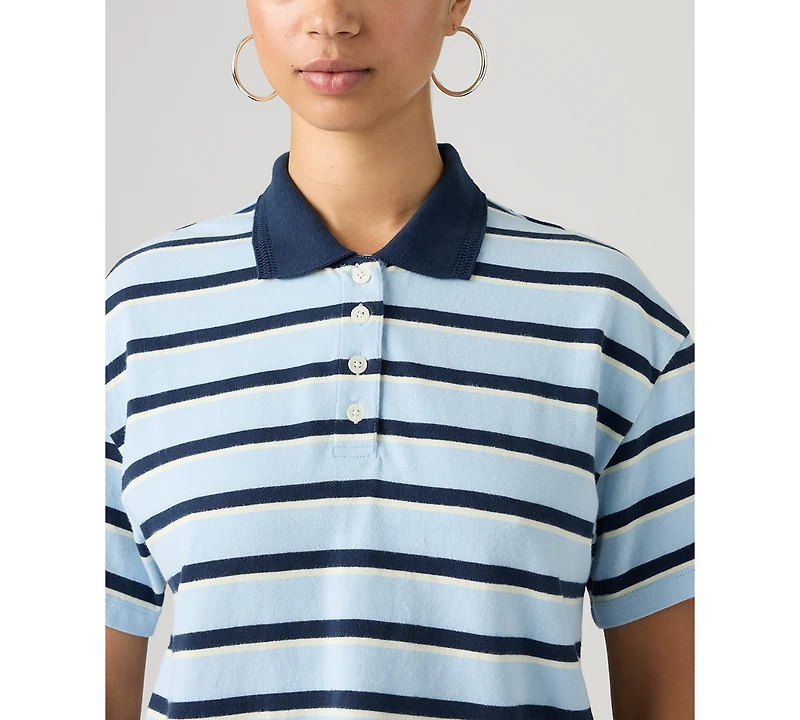 Levi's Women's Didion Rugby Short-Sleeve Collared Polo Shirt