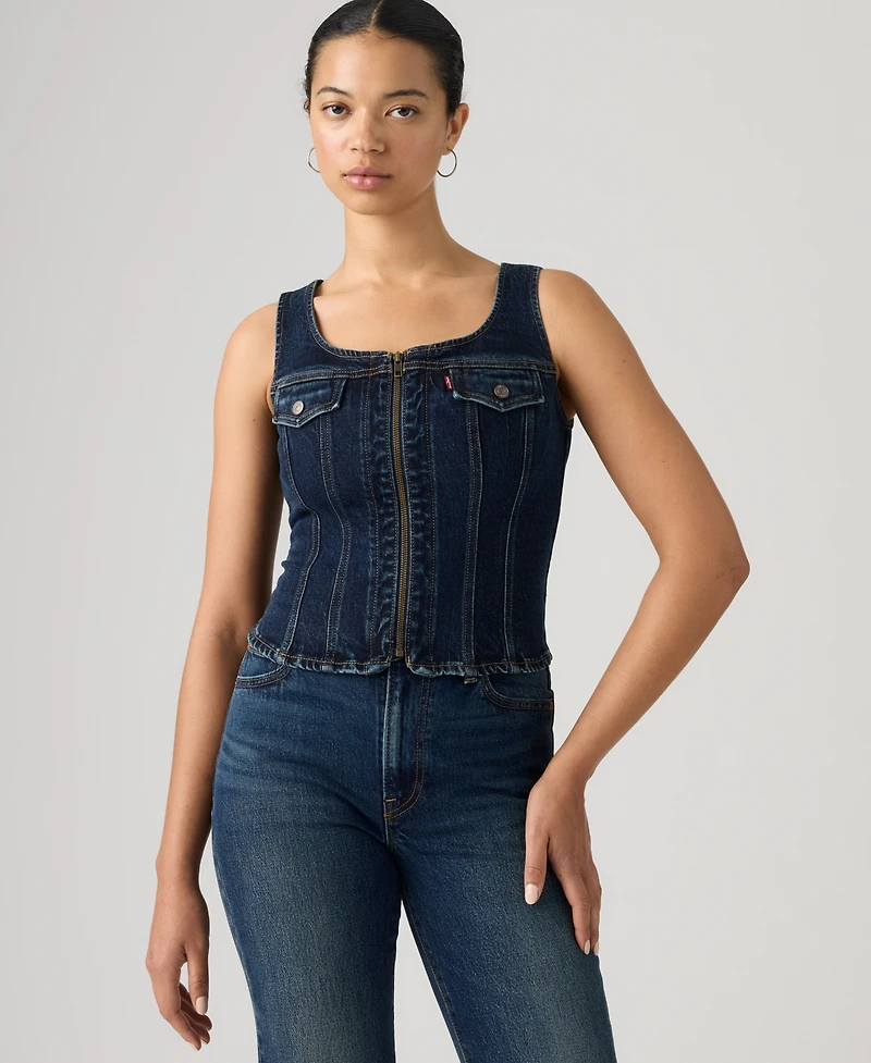 Levi's Women's Vintage-Like Front-Zip Vest