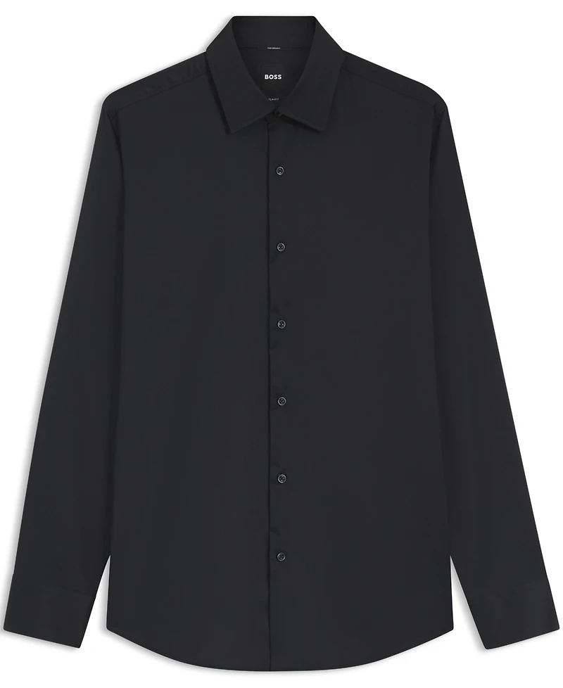 Boss by Hugo Men's Performance-Stretch Twill Slim-Fit Dress Shirt