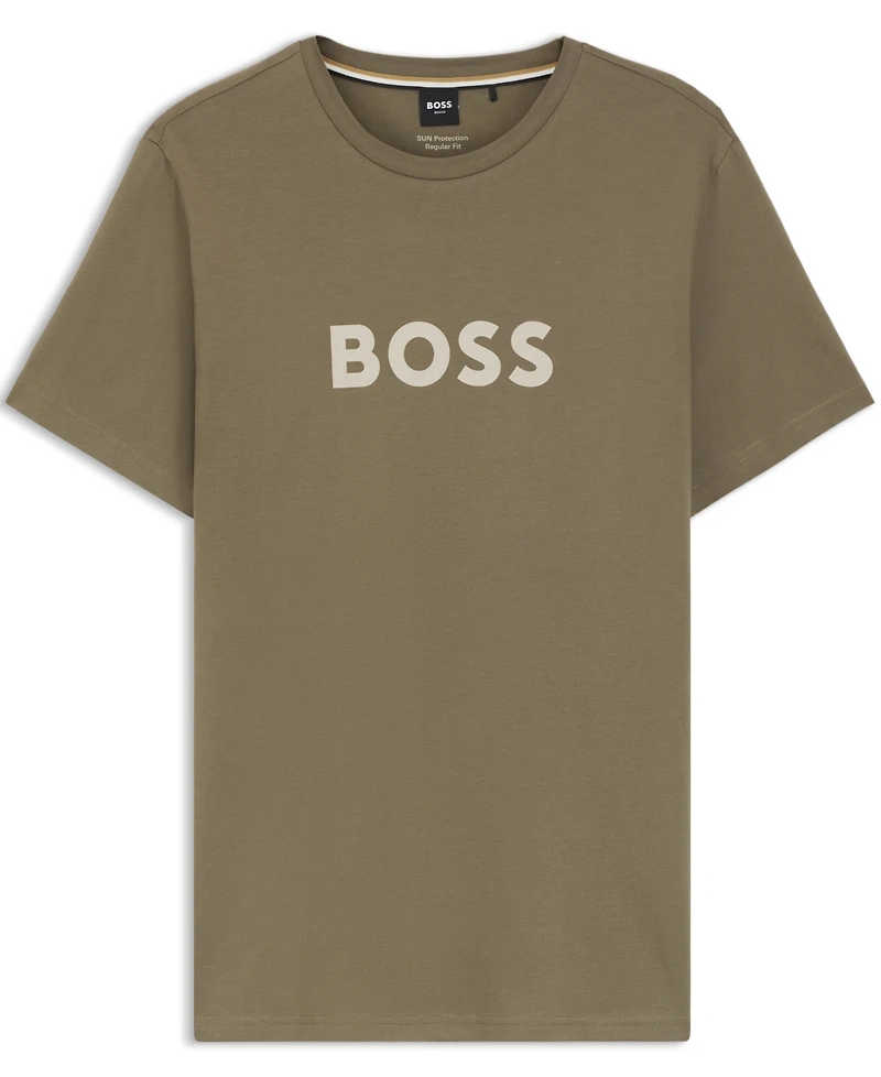 Boss by Hugo Men's Cotton-Jersey Logo Print T-Shirt