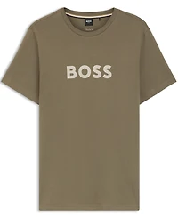 Boss by Hugo Men's Cotton-Jersey Logo Print T-Shirt
