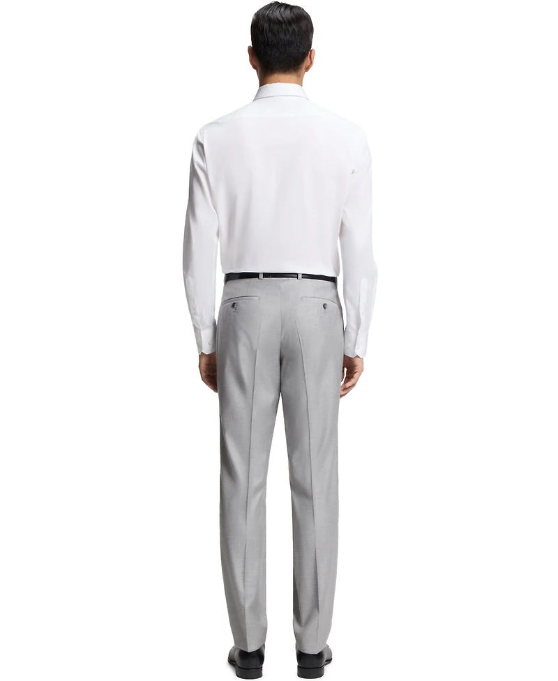 Boss by Hugo Men's Cotton Monogram-Jacquard Regular-Fit Dress Shirt