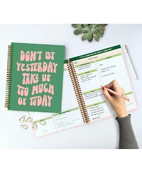 Gnuadz Daily Planner Notebook To Do List Hardcover Spiral Inspirational Quote Students Teens