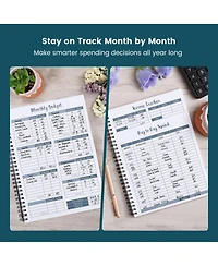 Gnuadz Budget Planner Bill Organizer Expense Notebook Floral Spiral