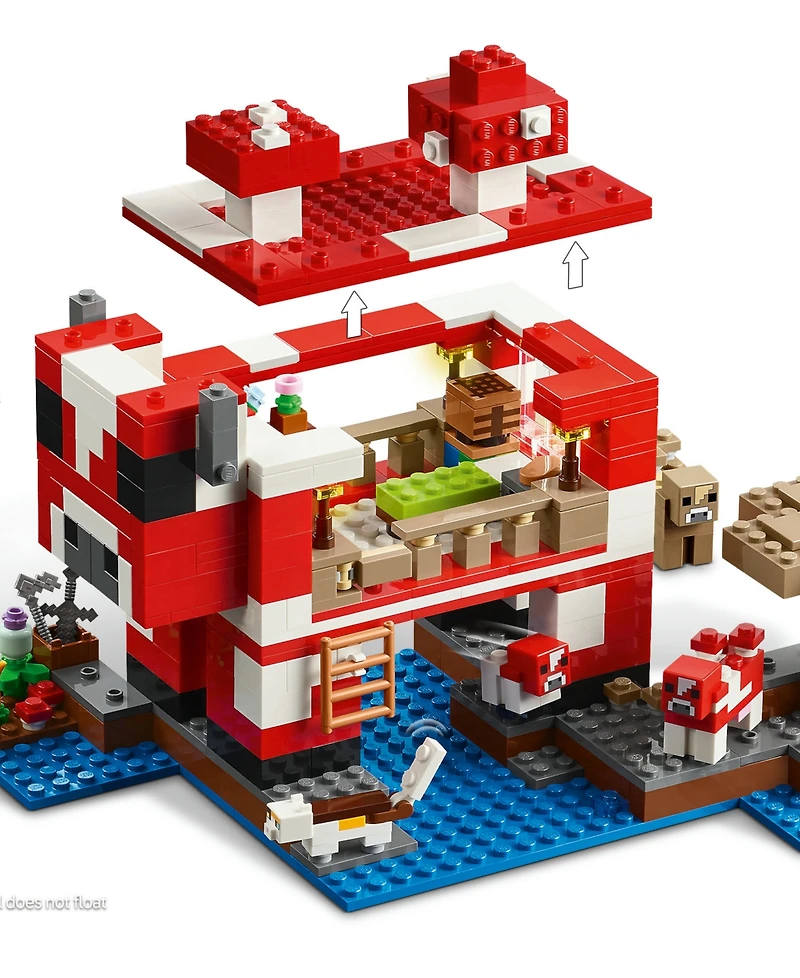 Lego Minecraft The Mooshroom House Toy Figures Building Set 21270