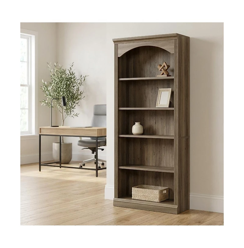 Sauder Miscellaneous Storage Bookcase, Salt Oak finish