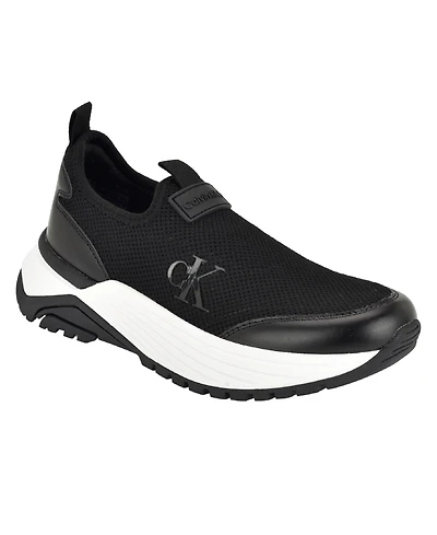 Calvin Klein Women's Abelea Knit Slip-On Chunky Sole Sneakers