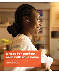 Jbl Live Pro 2 True Wireless Adaptive Noise Cancelling Earbuds, 40Hr Playtime, 6 Beamforming Mics