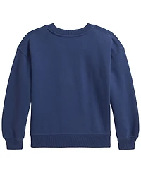 Polo Ralph Lauren Girls' 2T-6X Patchwork-Logo French Terry Sweatshirt
