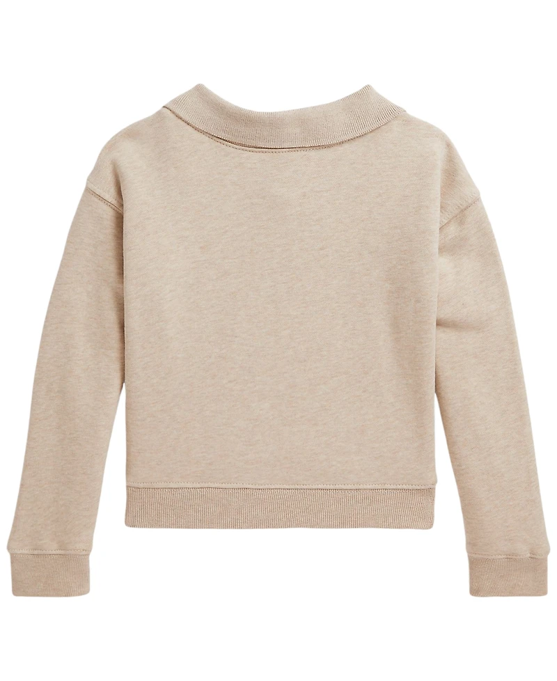 Polo Ralph Lauren Girls' 2T-6X Flag Terry Long-Sleeve Sweatshirt