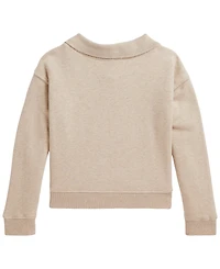 Polo Ralph Lauren Girls' 2T-6X Flag Terry Long-Sleeve Sweatshirt