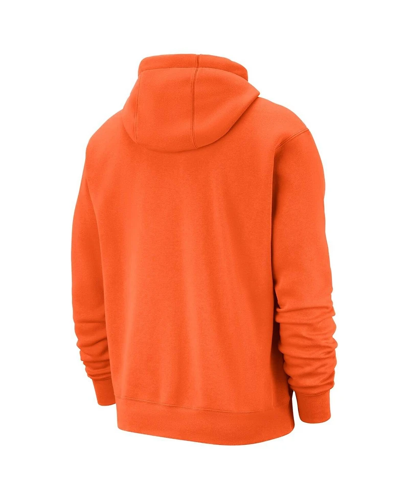 Nike Men's Orange New York Knicks 2025/26 City Edition Remix Essential Logo Club Pullover Hoodie