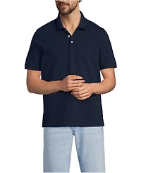 Lands' End Big & Tall Short Sleeve Performance Mesh Pique Polo