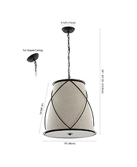 Milo Rustic Farmhouse Iron Led Pendant