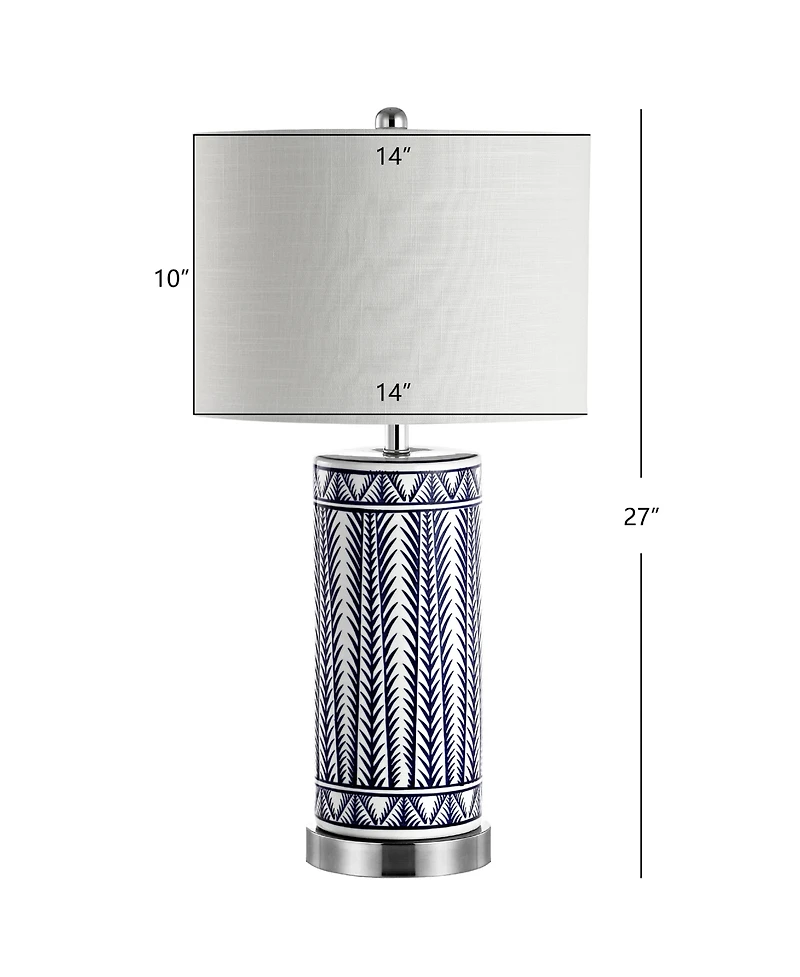 Sulka Ceramic iron Contemporary Usb Charging Led Table Lamp (Set of 2)