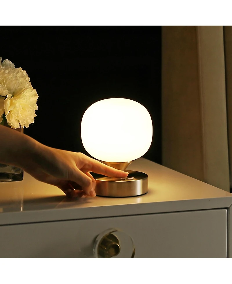 Owen Bohemian Farmhouse Iron Rechargeable Integrated Led Table Lamp