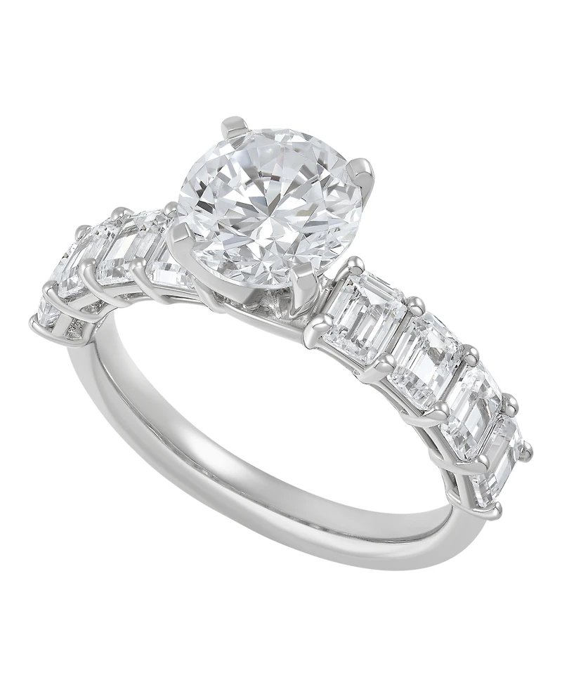 Macy's Igi Certified Lab Grown Diamond Ring (4 ct. t.w.) 14k White or Yellow Gold