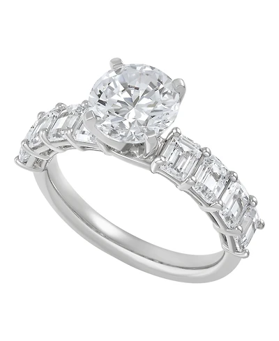 Macy's Igi Certified Lab Grown Diamond Ring (4 ct. t.w.) 14k White or Yellow Gold