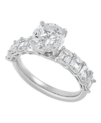 Macy's Igi Certified Lab Grown Diamond Ring (4 ct. t.w.) 14k White or Yellow Gold