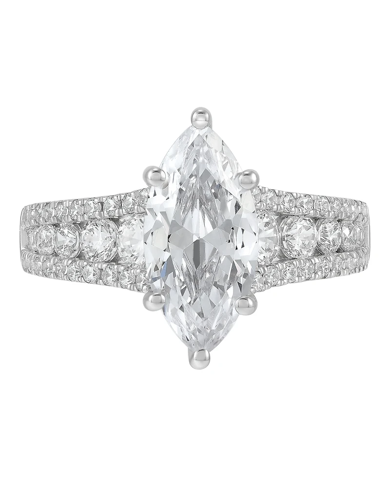 Macy's Igi Certified Lab Grown Diamond Ring (3-1/2 ct. t.w.) 14k White or Yellow Gold