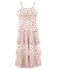 Rare Editions Girls' 7-16 Short-Sleeve Vest and Dress, 2-Piecee Set