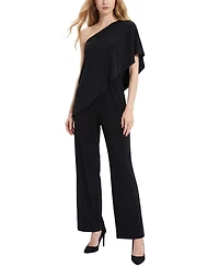 Ny Collection Women's Cape-Top Knit Jumpsuit