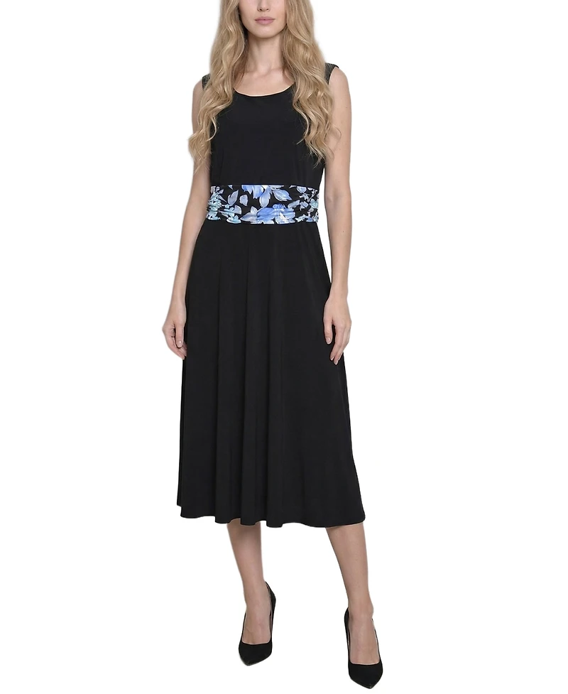Women's 3/4 Sleeve Two Piece Dress