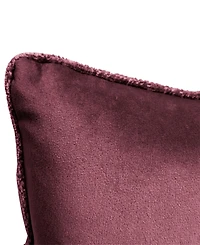 Edie@Home Delmonico Chenille Lumbar Decorative Pillow, 14" x 22"