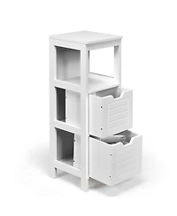 sumyeg Floor Cabinet Multifunction Storage Rack Stand Organizer