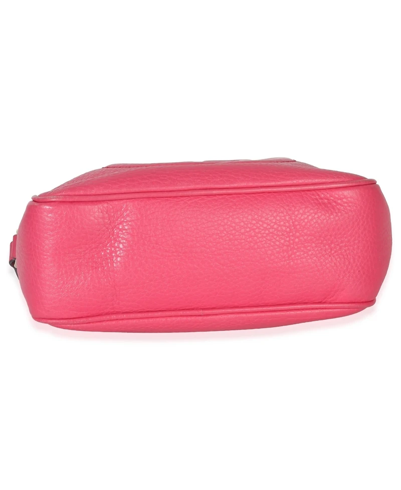 Pre-Owned Gucci Pink Pebbled Calfskin Small Soho Disco Crossbody