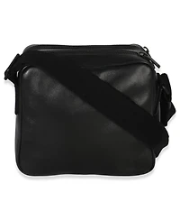 Pre-Owned Saint Laurent Black Lambskin Monogram Niki Cube Camera Bag