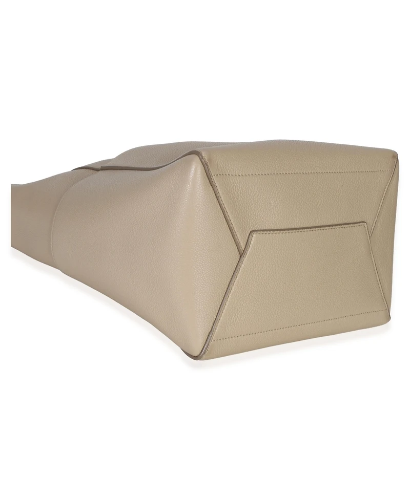 Pre-Owned Celine Taupe Soft Grained Calfskin Medium Sangle Bucket Bag
