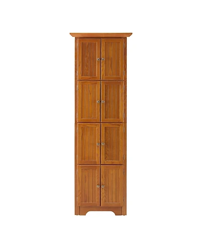 Airsurfer Tall Corner Storage Cabinet with Shelves for Bathroom