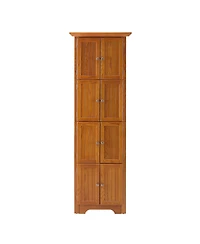 Airsurfer Tall Corner Storage Cabinet with Shelves for Bathroom