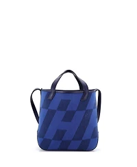 Pre-Owned Hermes Cabas H en Biais Tote Canvas with Leather