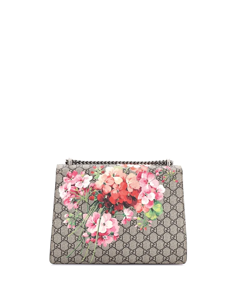 Pre-Owned Gucci Medium Dionysus Bag Blooms Print Gg Coated Canvas