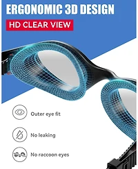 Gnuadz Swim Goggles Anti-fog No-leaking Adult Men Women
