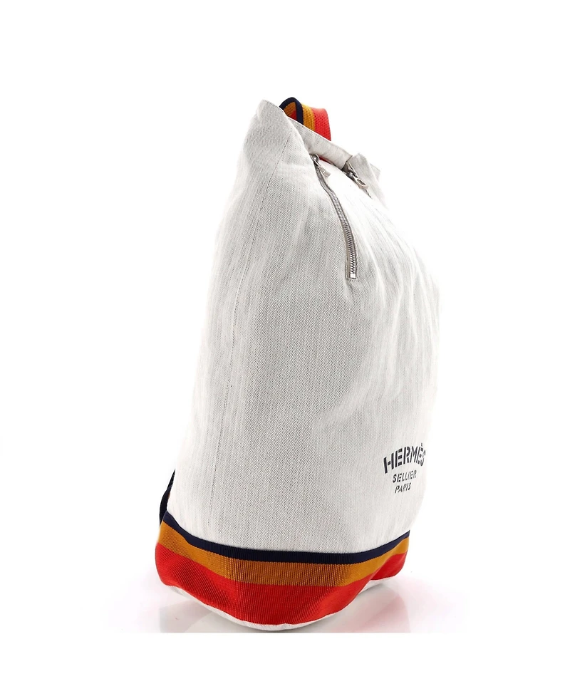 Pre-Owned HERMES Cavalier Sling Bag Toile and Nylon