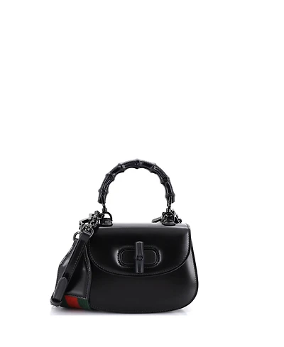 Pre-Owned Gucci Mini Bamboo 1947 Top Handle Bag Leather
