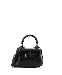 Pre-Owned Gucci Mini Bamboo 1947 Top Handle Bag Leather
