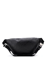 Pre-Owned Gucci Front Pocket Belt Bag Jumbo Gg Embossed Leather