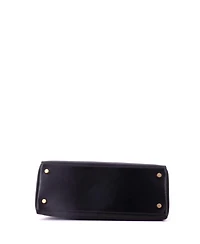 Pre-Owned HERMES Kelly 28 Handbag Black Box Calf with Gold Hardware