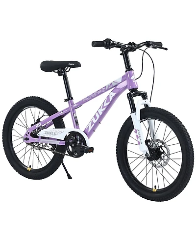 ECHTPeak 20 Inch Kids Mountain Bike, with Dual Disc Brakes, for Boys Girls Ages 7-10 Years, Steel Frame, Adjustable Seat and Handlebar
