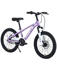 ECHTPeak 20 Inch Kids Mountain Bike, with Dual Disc Brakes, for Boys Girls Ages 7-10 Years, Steel Frame, Adjustable Seat and Handlebar