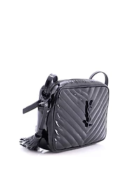 Pre-Owned Saint Laurent Small Lou Camera Bag Matelasse Chevron Patent