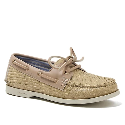 Lands' End Women's Seaport Woven Boat Shoes