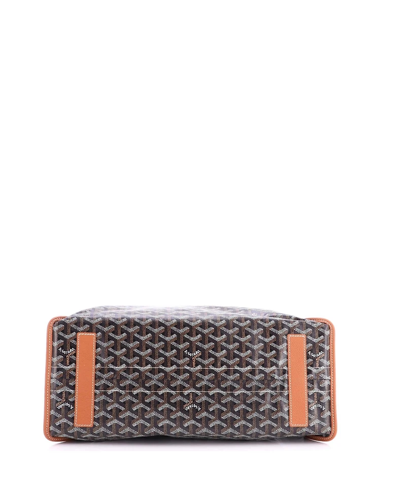 Pre-Owned Goyard Pm Hardy Pet Carrier Coated Canvas